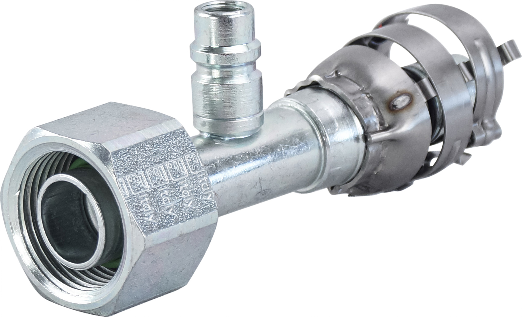 HOSE FITTING, SUPERFLEX HD, FOR, STR, #12, STEEL, R134A ACCESS