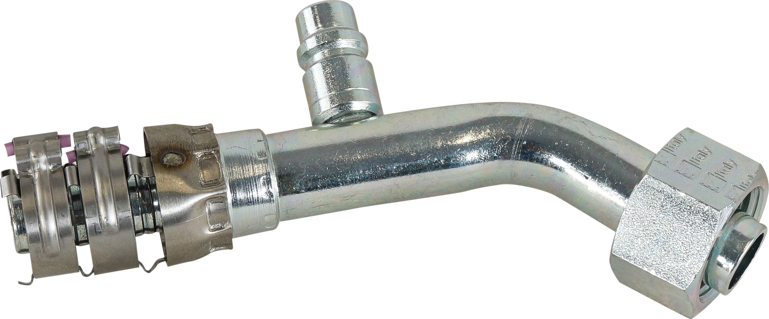 HOSE FITTING, SUPERFLEX HD, FOR, 45 DEG, #10, STEEL, R134A ACCESS