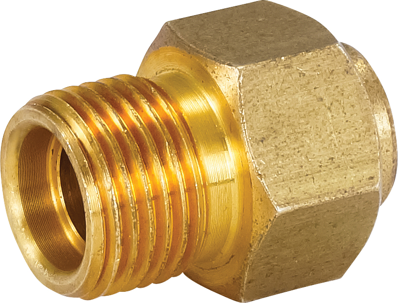 NUT, MIO, #6, BRASS, WELD-ON TYPE