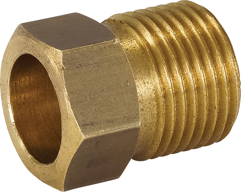 NUT, MIO, #10, BRASS, WELD-ON TYPE