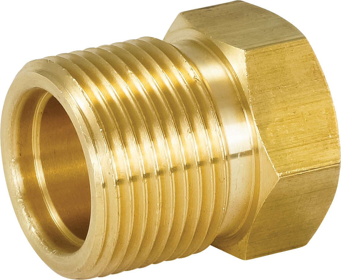 NUT, MIO, #12, BRASS, WELD-ON TYPE