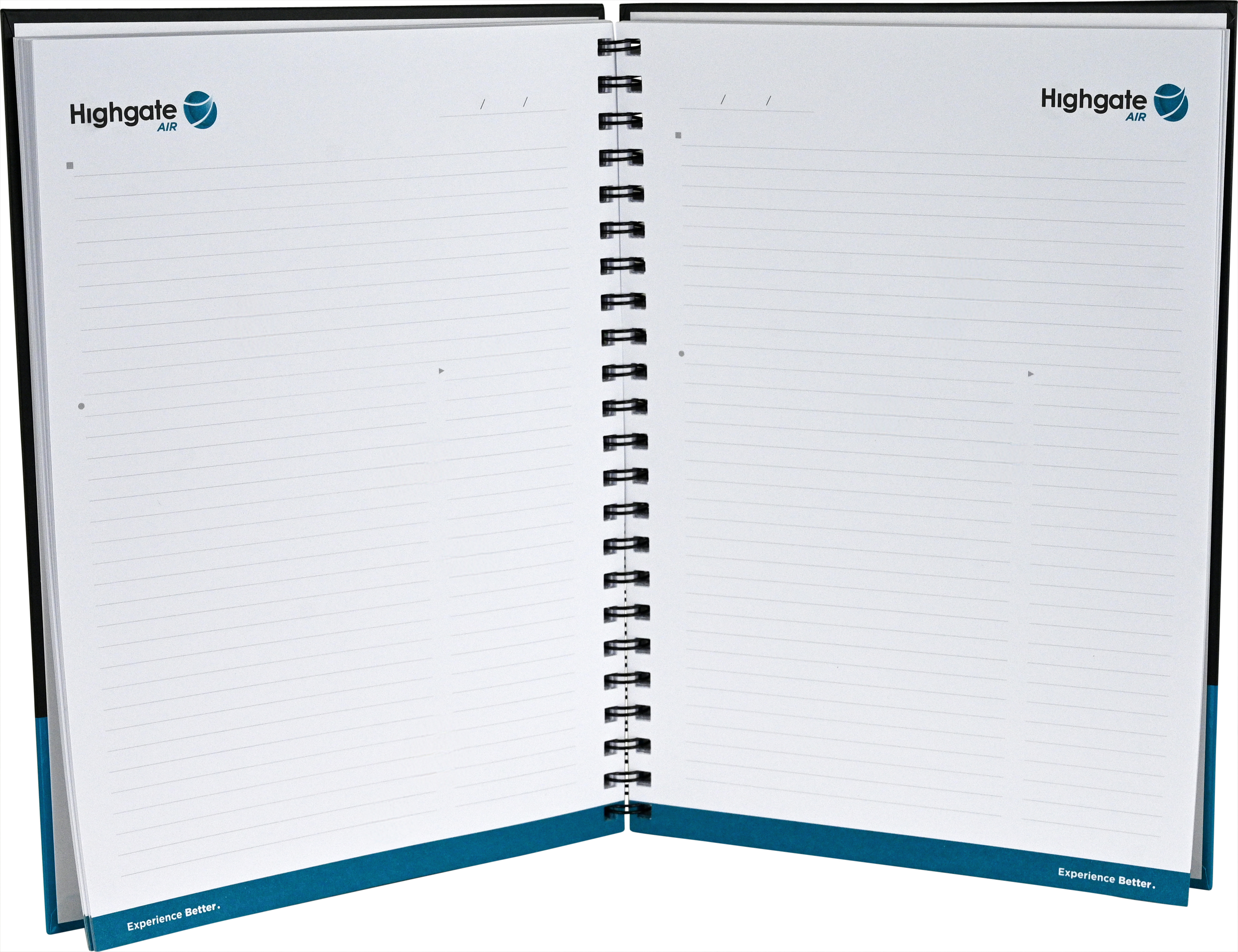 PROMOTIONAL PRODUCT, HIGHGATE AIR NOTEBOOK, WIRO BOUND, LINES, A4