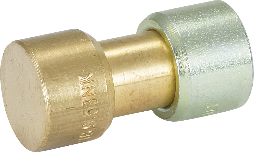 HOSE REPAIR FITTING, LOKRING, 9.53MM, BRASS, BLANK-OFF CAP