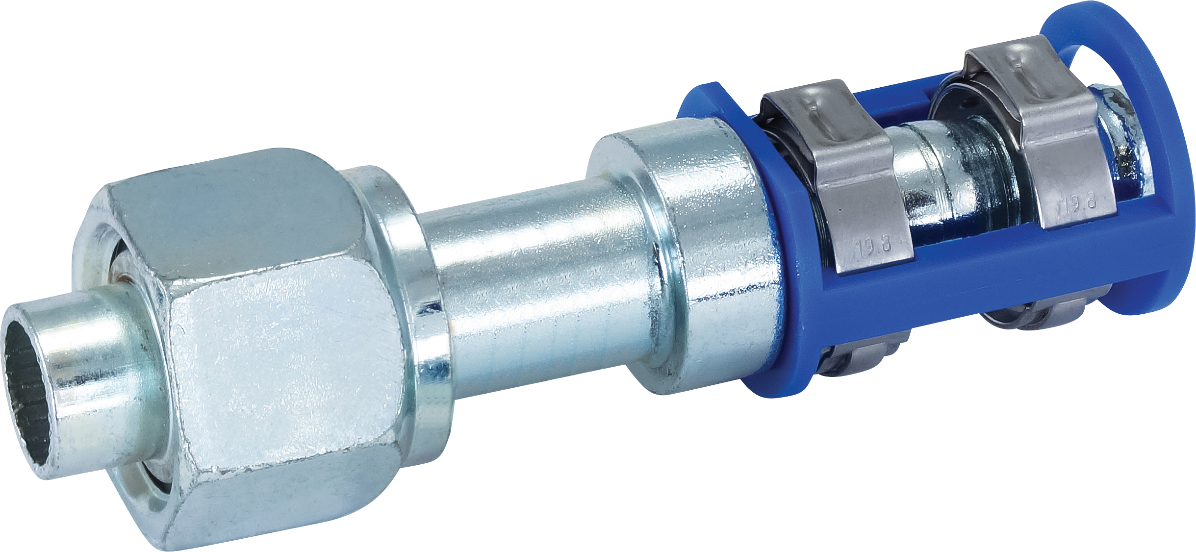 HOSE FITTING, LOKCLIP, FOR, STR, #10, STEEL, REDUCED BARRIER