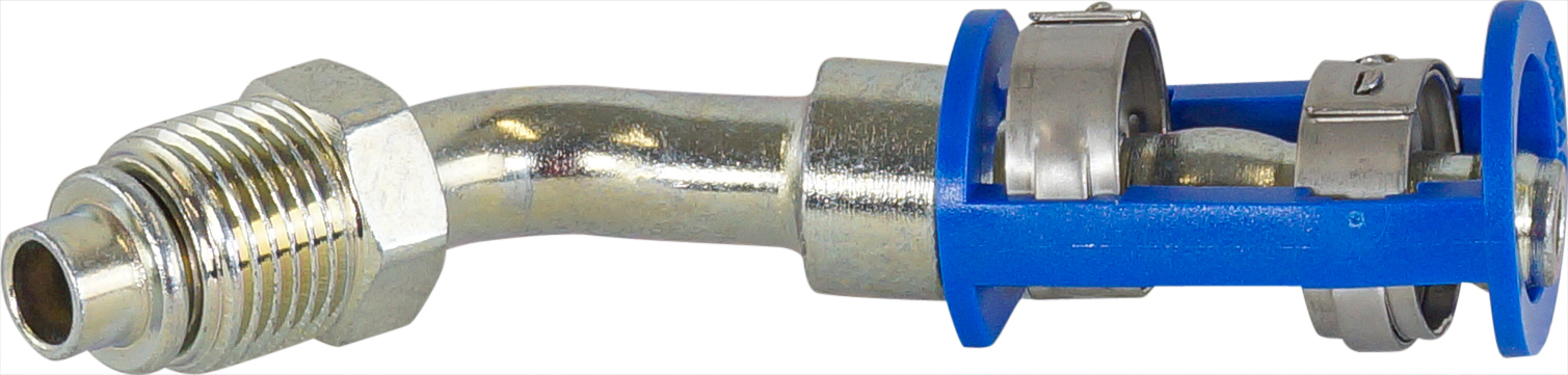 LOKCLIP, #6 MALE O-RING 45 FITTING QUICK CLIP