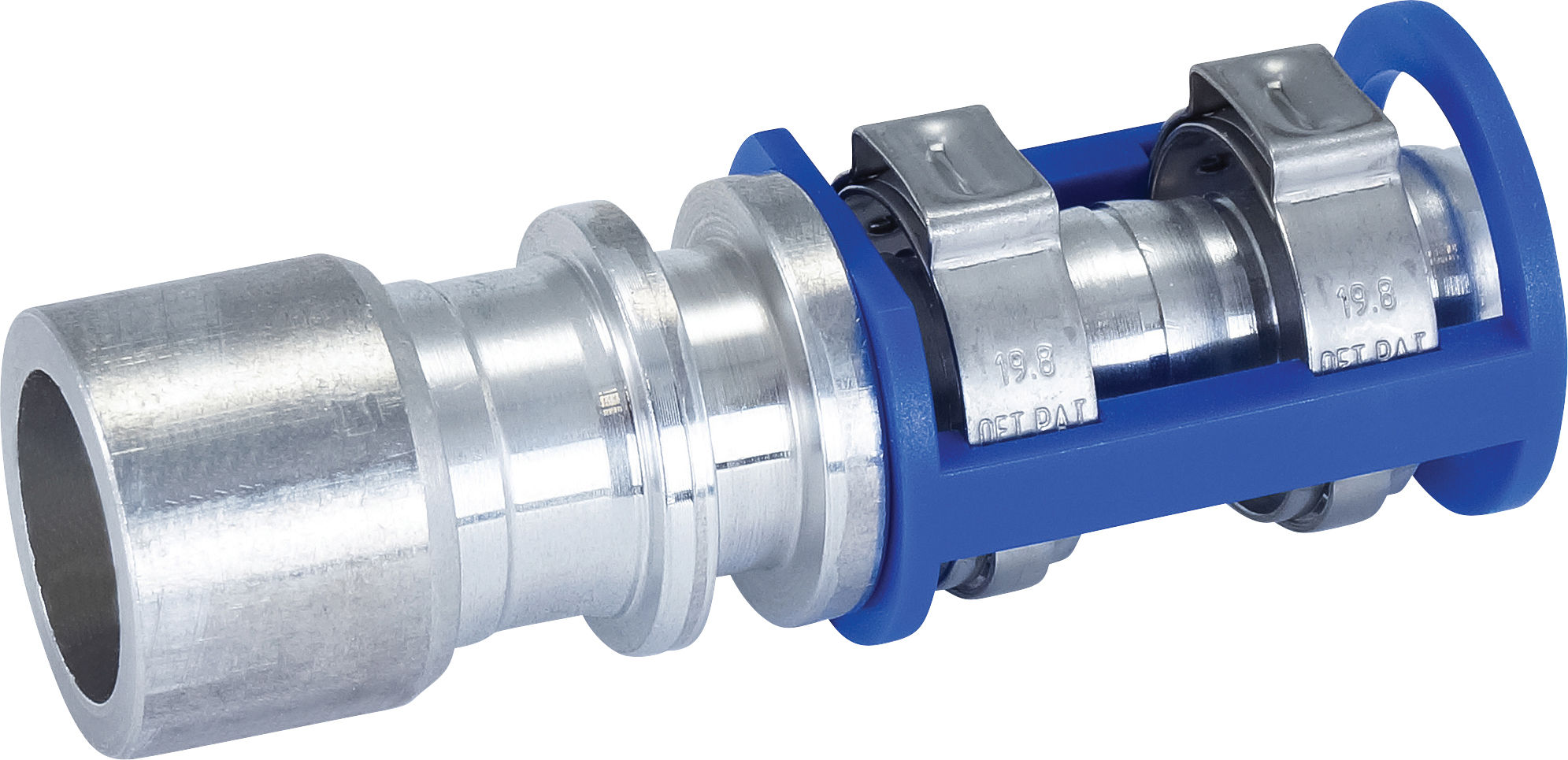 HOSE REPAIR FITTING, LOKRING, LOKCLIP, 16MM, #10, ALUMINIUM, REDUCED BARRIER