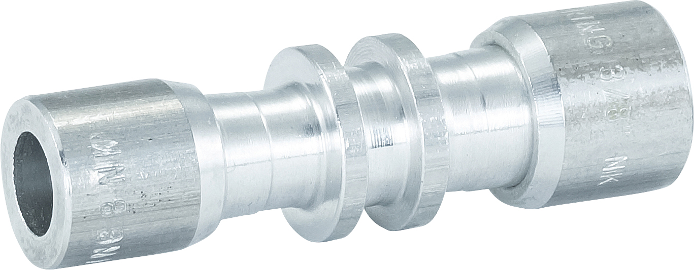 HOSE REPAIR FITTING, LOKRING, JOINER, 9.5MM-8.0MM, ALUMINIUM, REDUCING