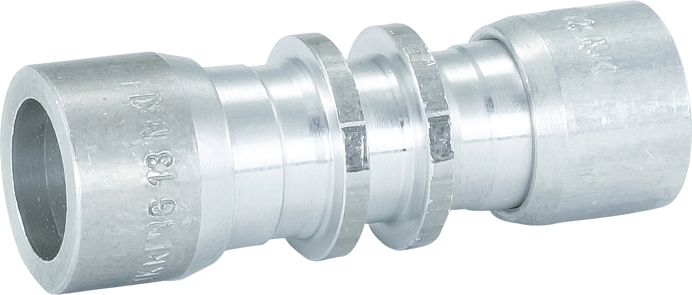HOSE REPAIR FITTING, LOKRING, JOINER, 12.7MM-12MM, ALUMINIUM, REDUCING