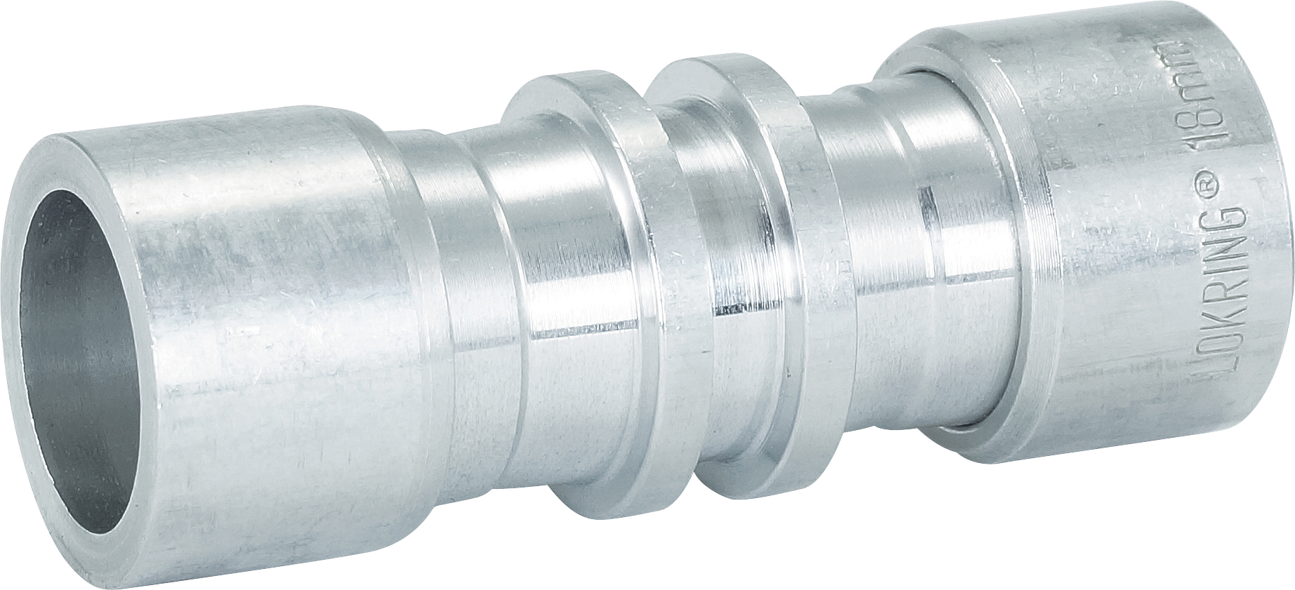 HOSE REPAIR FITTING, LOKRING, JOINER, 18MM-19MM, ALUMINIUM, REDUCING