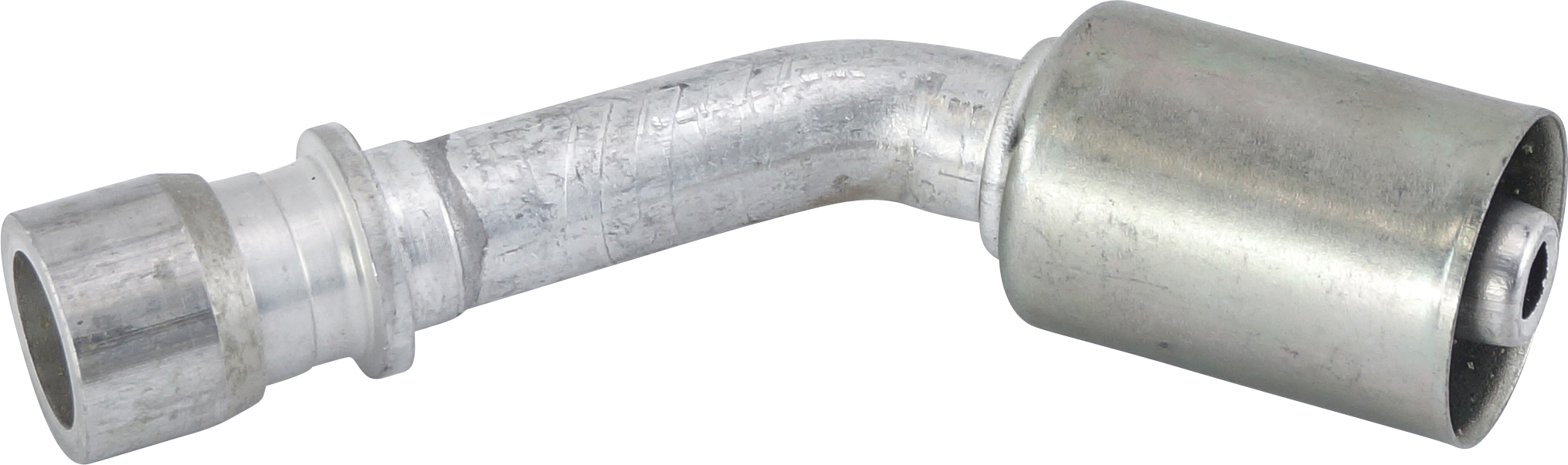 HOSE REPAIR FITTING, LOKRING, BEADLOCK, 13MM, #8, ALUMINIUM, STANDARD BARRIER 45 DEG
