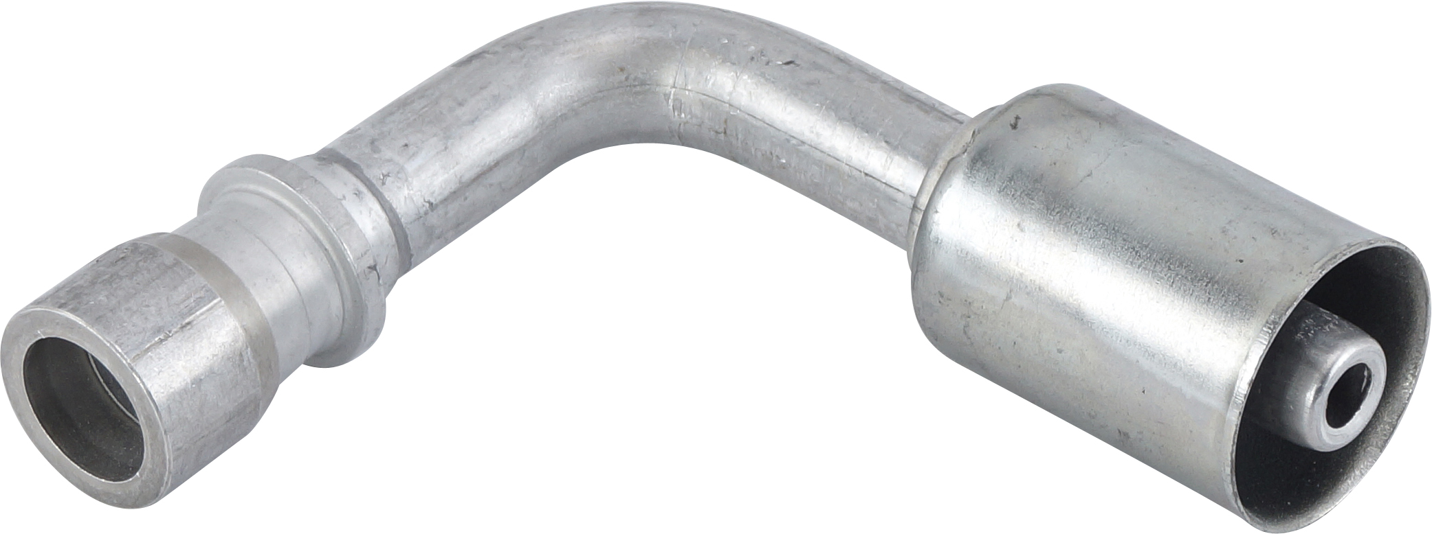 HOSE REPAIR FITTING, LOKRING, BEADLOCK, 13MM, #8 , ALUMINIUM, STANDARD BARRIER 90 DEG