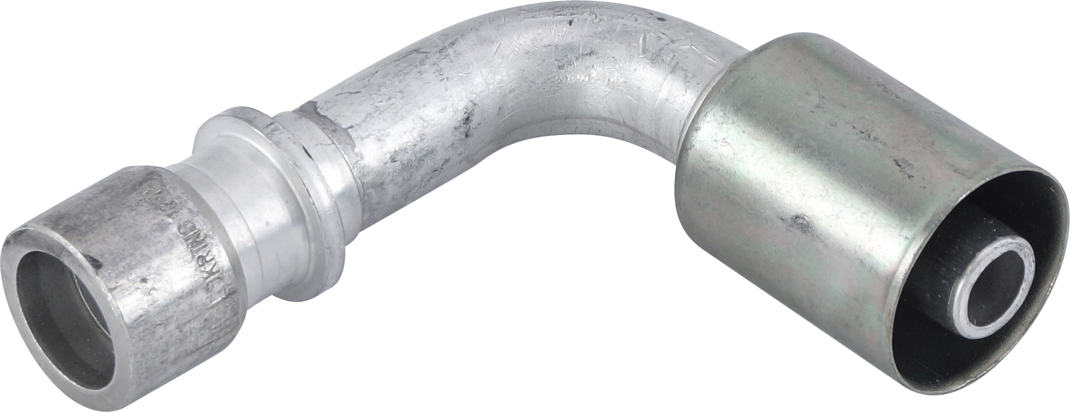 HOSE REPAIR FITTING, LOKRING, BEADLOCK, 16MM, #10, ALUMINIUM, STANDARD BARRIER 90 DEG