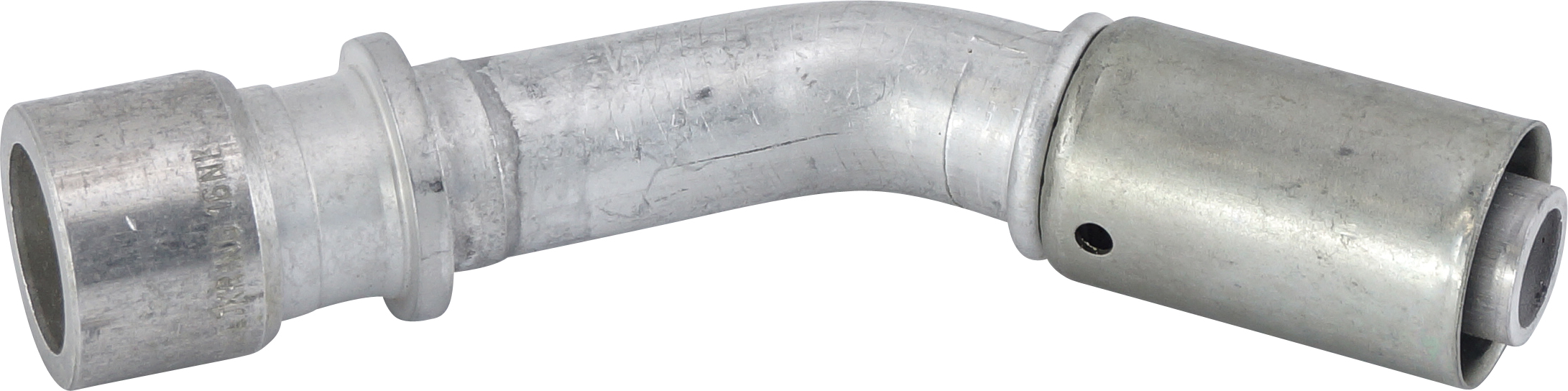 HOSE REPAIR FITTING, LOKRING, BEADLOCK, 16MM, #10, ALUMINIUM, REDUCED BARRIER 45 DEG