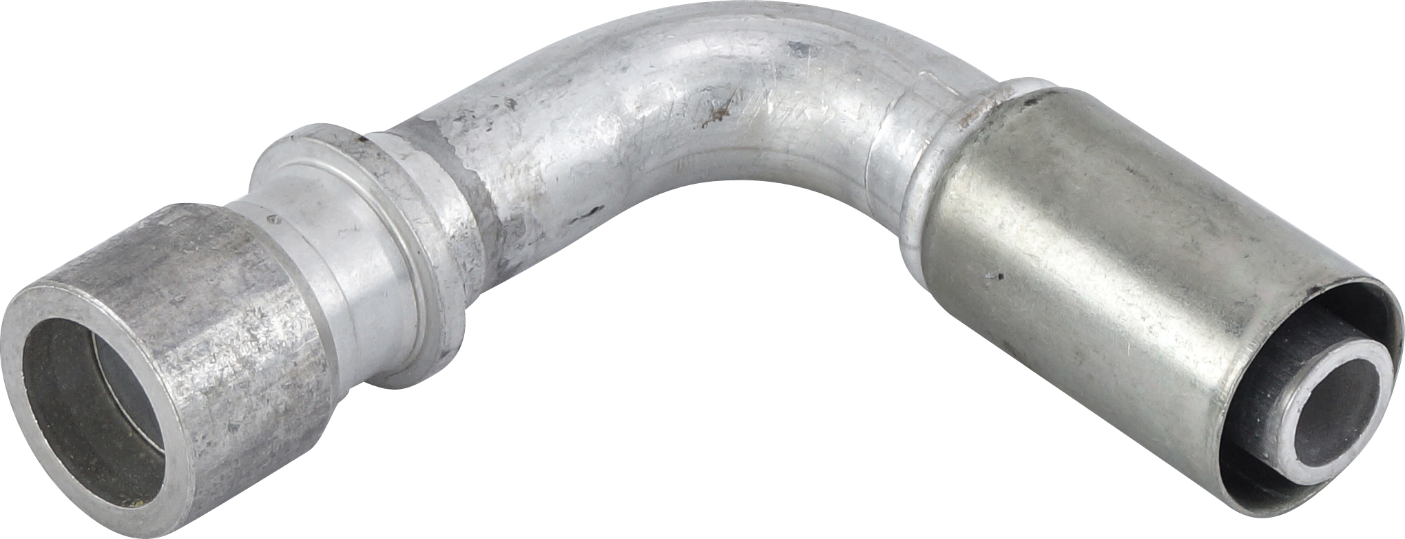 HOSE REPAIR FITTING, LOKRING, BEADLOCK, 16MM, #10, ALUMINIUM, REDUCED BARRIER, 90 DEG