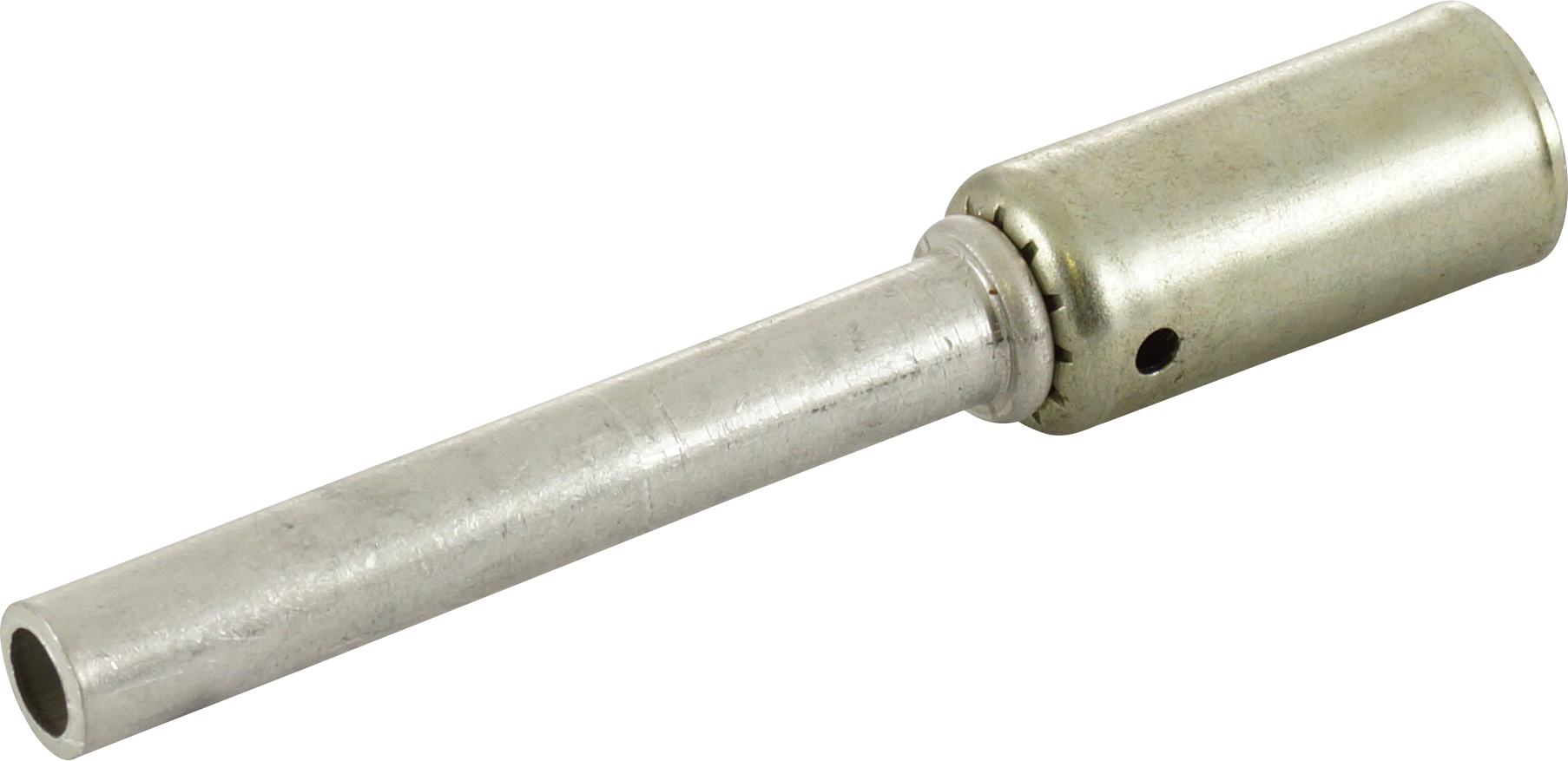 HOSE REPAIR FITTING, LOKRING, BEADLOCK, OPEN-ENDED, 9.53MM, #6, ALUMINIUM, REDUCED BARRIER