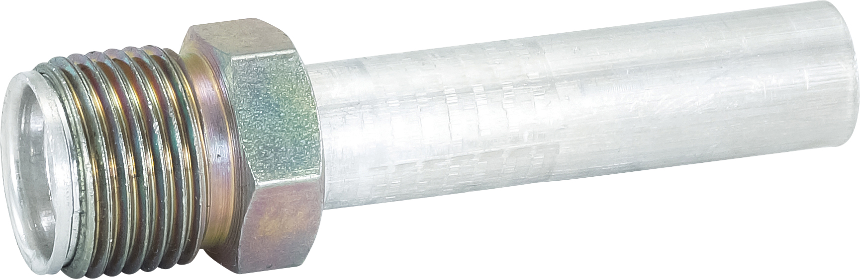 HOSE REPAIR FITTING, LOKRING, OPEN-ENDED, MIO, 13MM, #8, ALUMINIUM, STANDARD, O-REPFIT8F