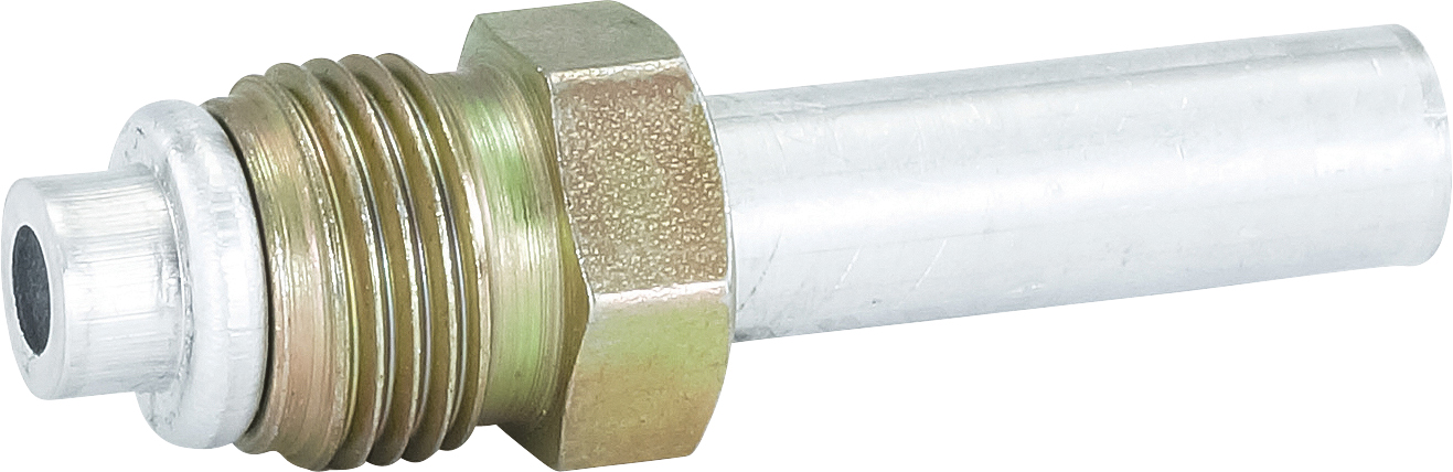 HOSE REPAIR FITTING, LOKRING, OPEN-ENDED, MOR, 9.53MM, #6, ALUMINIUM, STANDARD, O-REPFIT6MI