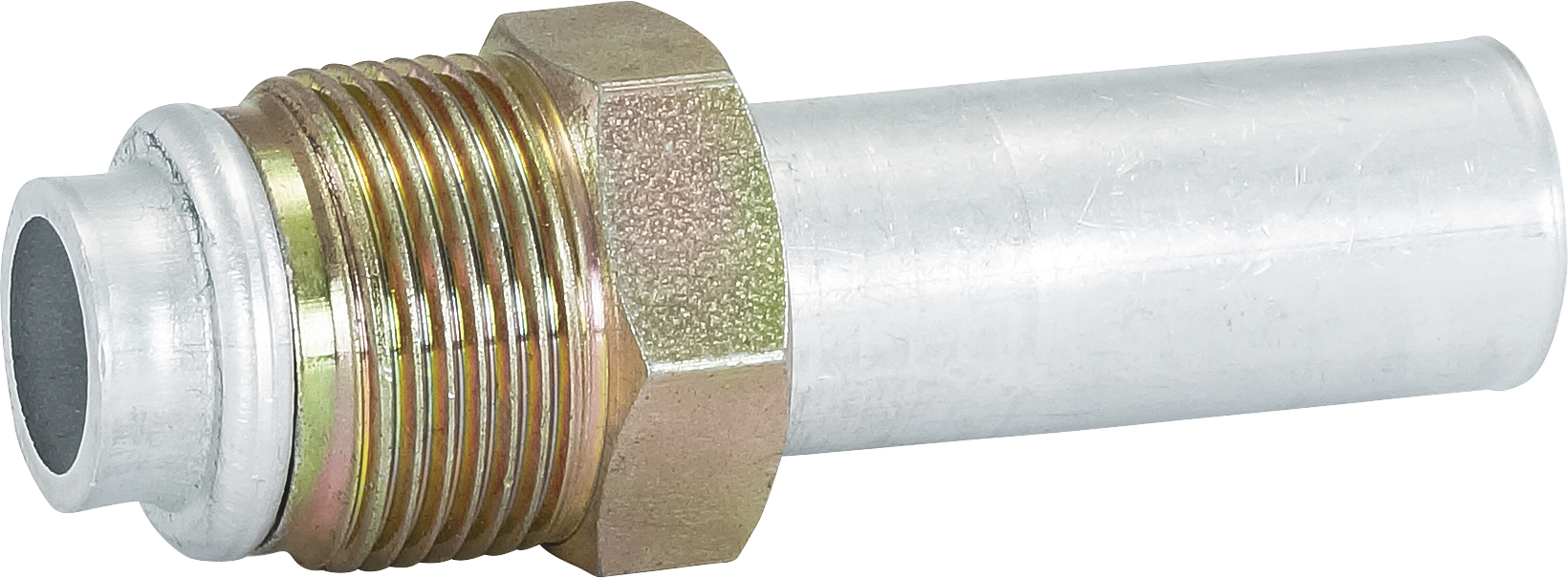 HOSE REPAIR FITTING, LOKRING, OPEN-ENDED, MOR, 16MM, #10, ALUMINIUM, STANDARD, O-REPFIT10MI