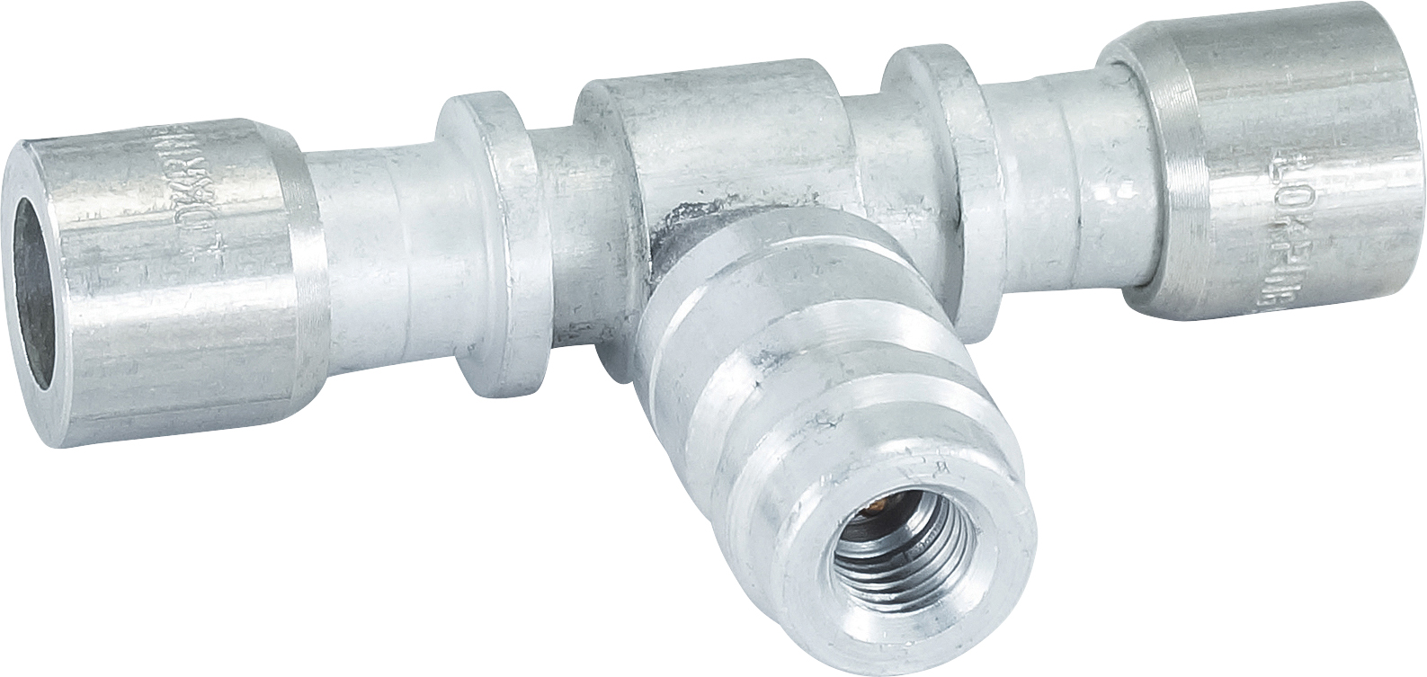 HOSE REPAIR FITTING, LOKRING, JOINER, 9.53MM, ALUMINIUM, SPLICER, R134A ACCESS PORT