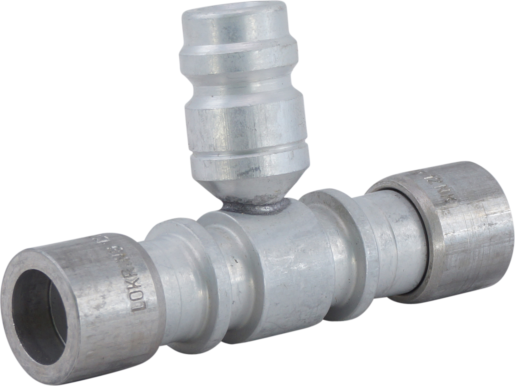 HOSE REPAIR FITTING, LOKRING, JOINER, 12MM, ALUMINIUM, SPLICER, R134A ACCESS PORT