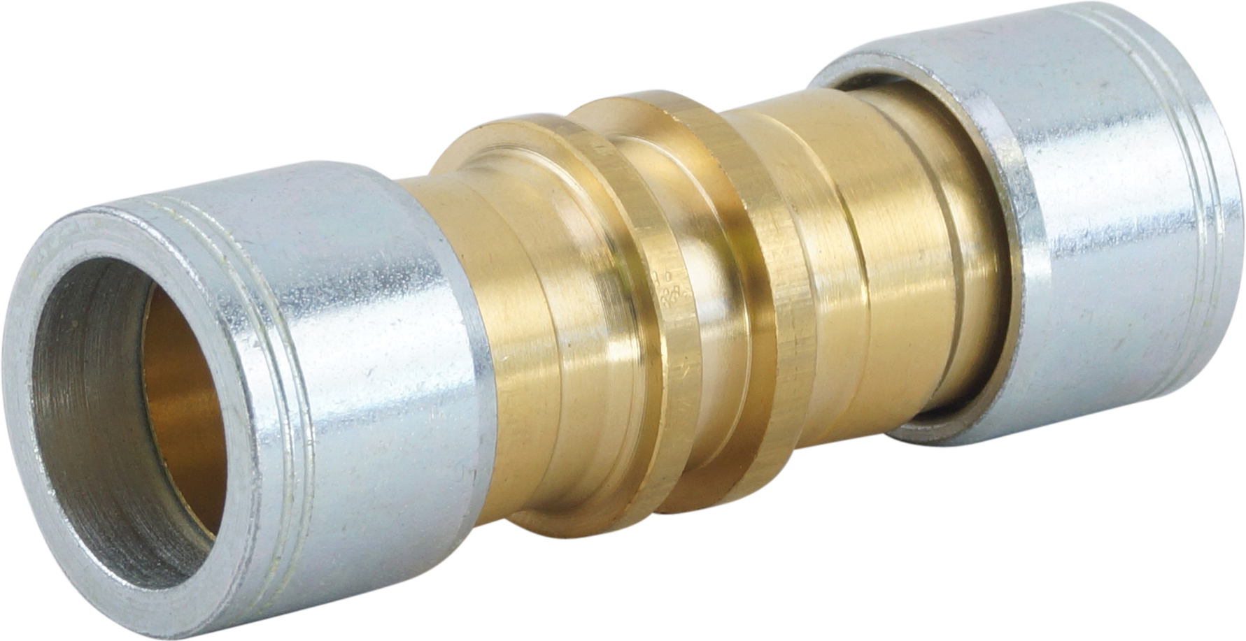HOSE REPAIR FITTING, LOKRING, JOINER, 19MM, BRASS, LOKRING