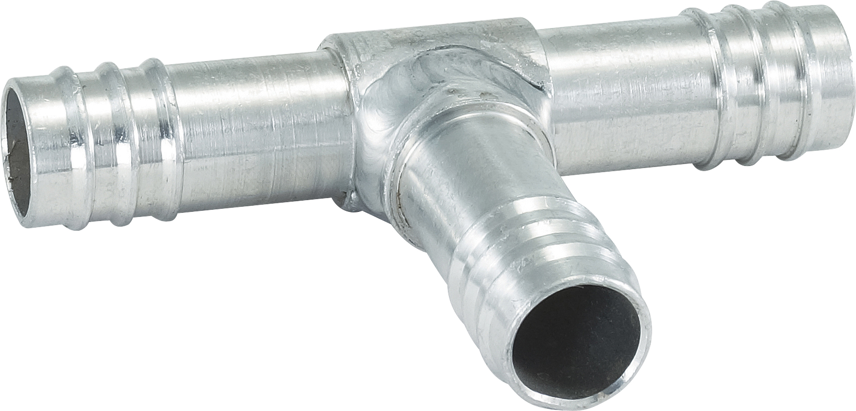 HOSE SPLICER, BARB, TEE, #12, ALUMINIUM