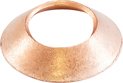 HOSE WASHER, #6 (3/8 INCH), COPPER, SUITS FLARE FITTINGS (PACK OF 10)