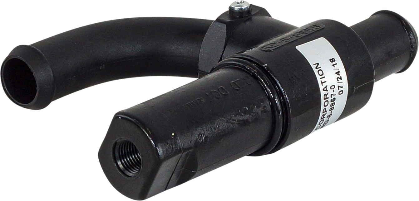 HEATER VALVE, 5/8-5/8 INCH, 90 DEG, AIR OPERATED, RED DOT