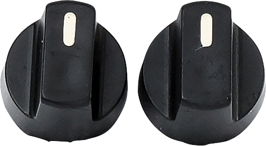 KNOB, THERMOSTAT, BLACK, SUITS UNDERDASH