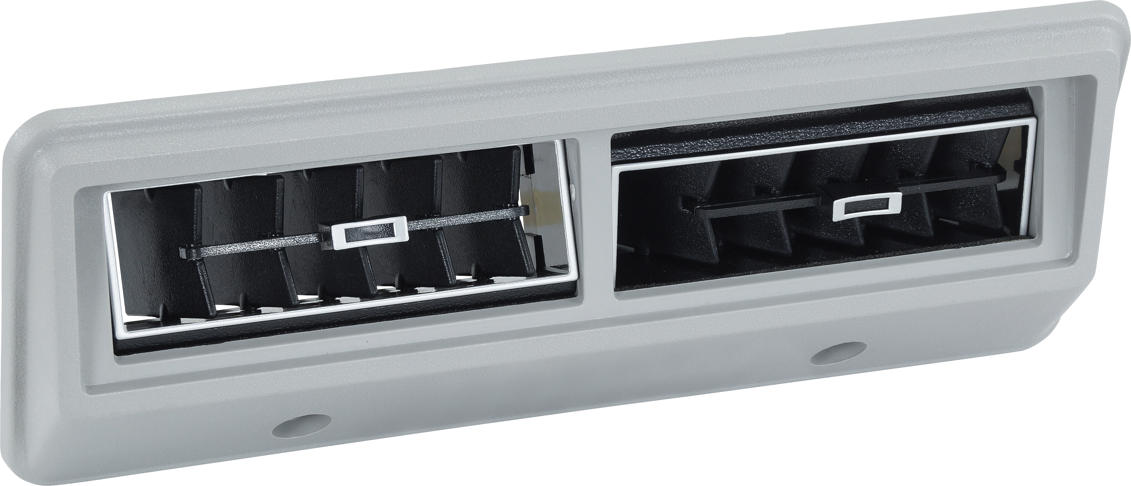 LOUVRE, RECTANGULAR, 260 X 110MM, BLACK, TWIN LOUVRE ASSEMBLY