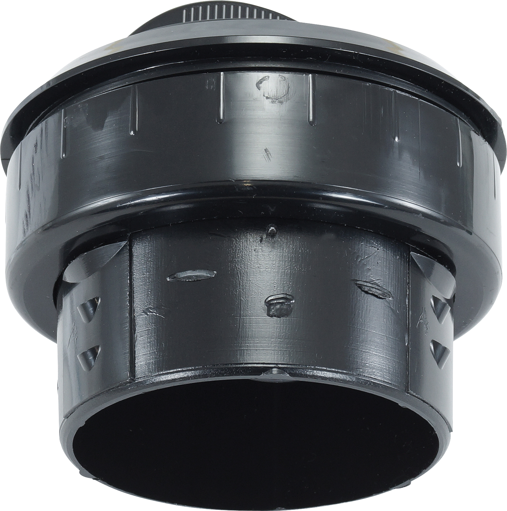 LOUVRE, EYEBALL, 75MM (3 INCH), BLACK/CHROME, TAKES 2.5 INCH DUCT