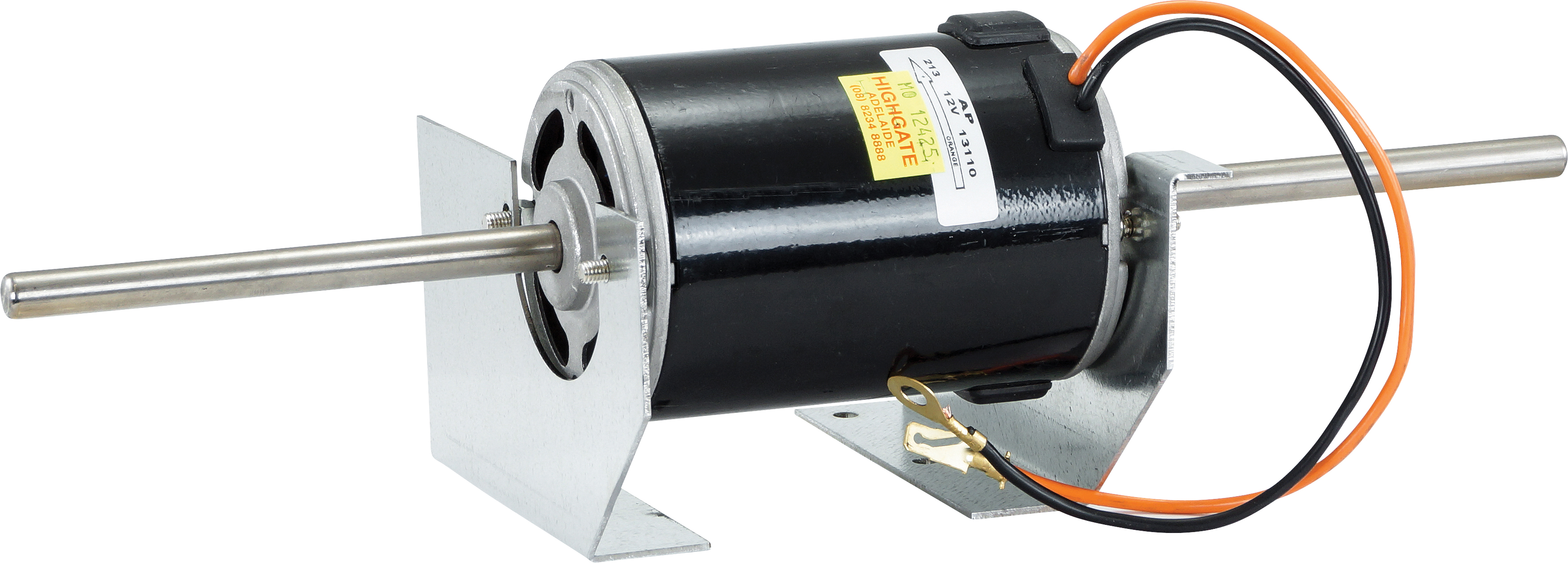 MOTOR, BLOWER, 12V, 10MM (3/8 INCH) SHAFT, CLOCKWISE, 2-SPD, AGRICULTURAL