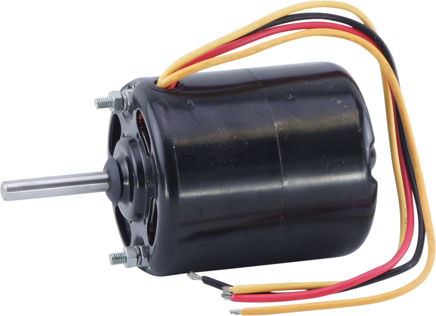 MOTOR, CONDENSER, 12V, 8MM SHAFT, 75 X 108MM BODY, CLOCKWISE, 3-SPD, UNIVERSAL, VENTED