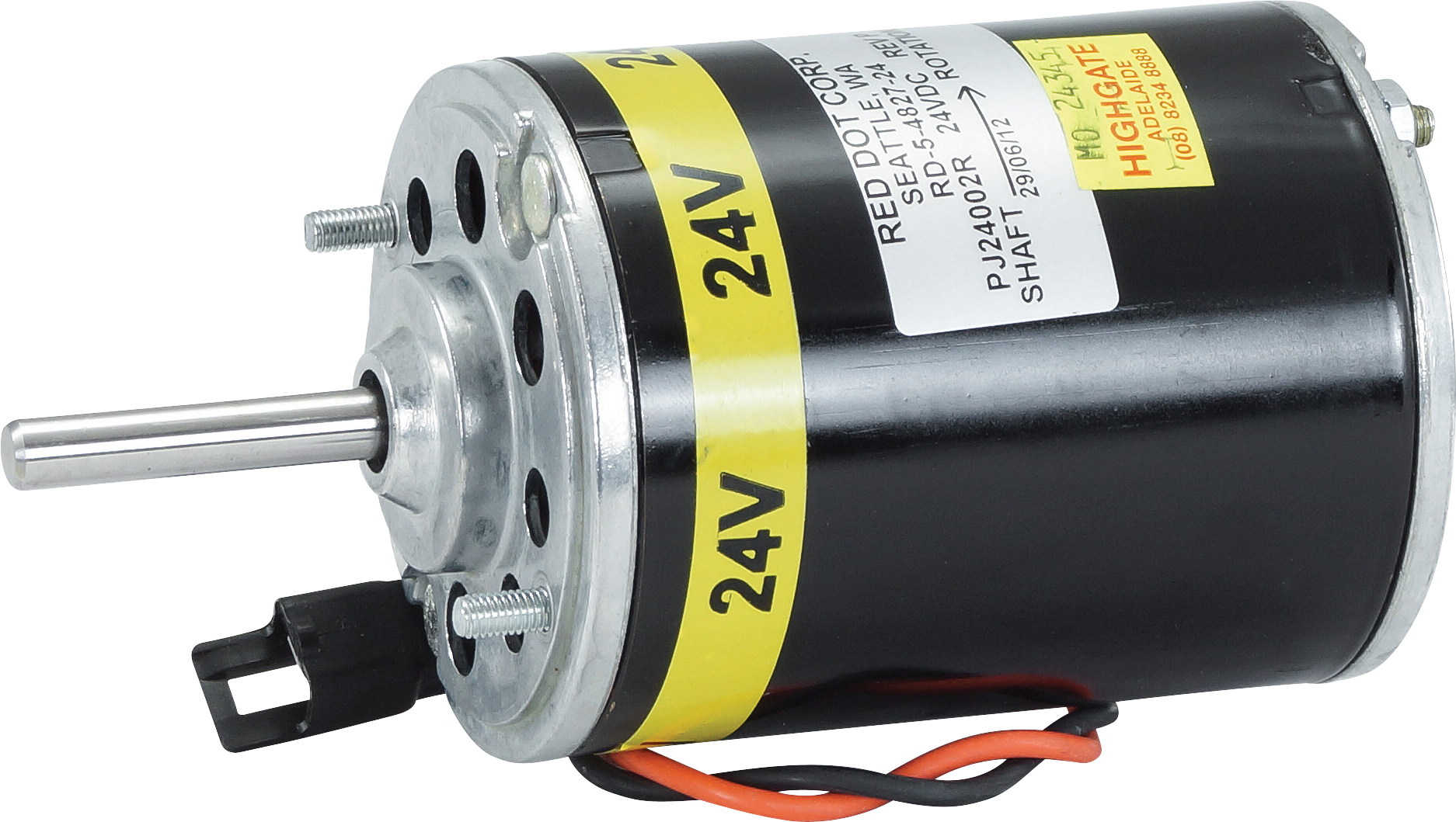 MOTOR, BLOWER, RED DOT R7820, R7830, 24V, 154MM, COUNTER-CLOCKWISE, 1-SPD