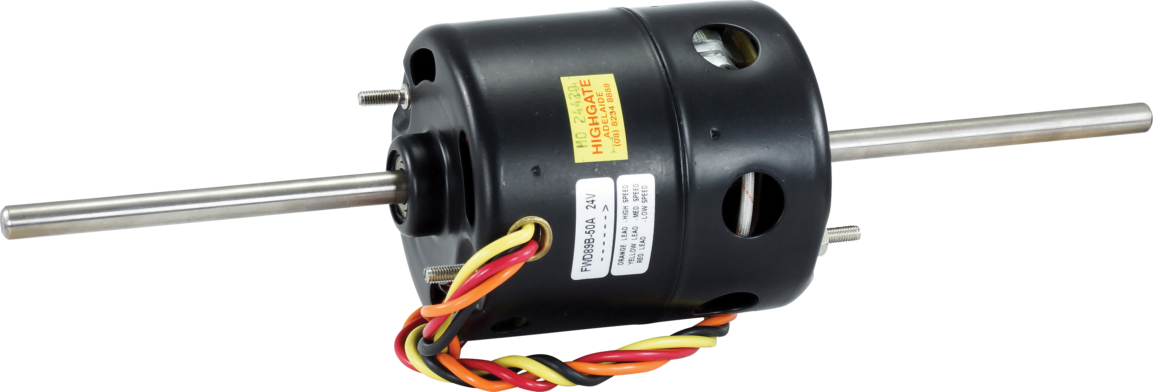 MOTOR, BLOWER, 24V, 10MM (3/8 INCH) SHAFT, REVERSIBLE, 3-SPD
