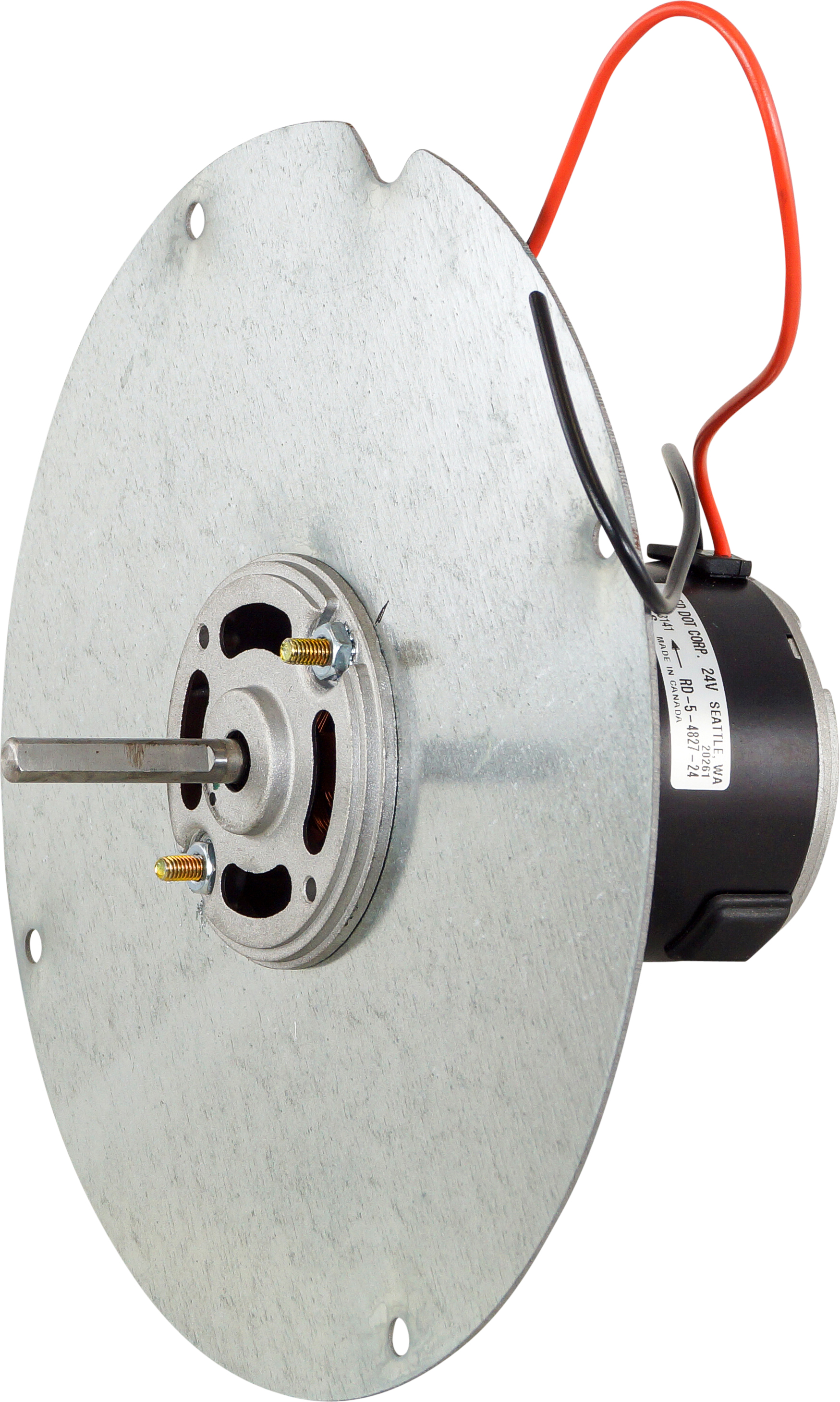 MOTOR, BLOWER, SINGLE,  JOHN DEERE, 24V, CCW, SHAFT 8X41, MOTOR 75X108 ,229MM FLANGE