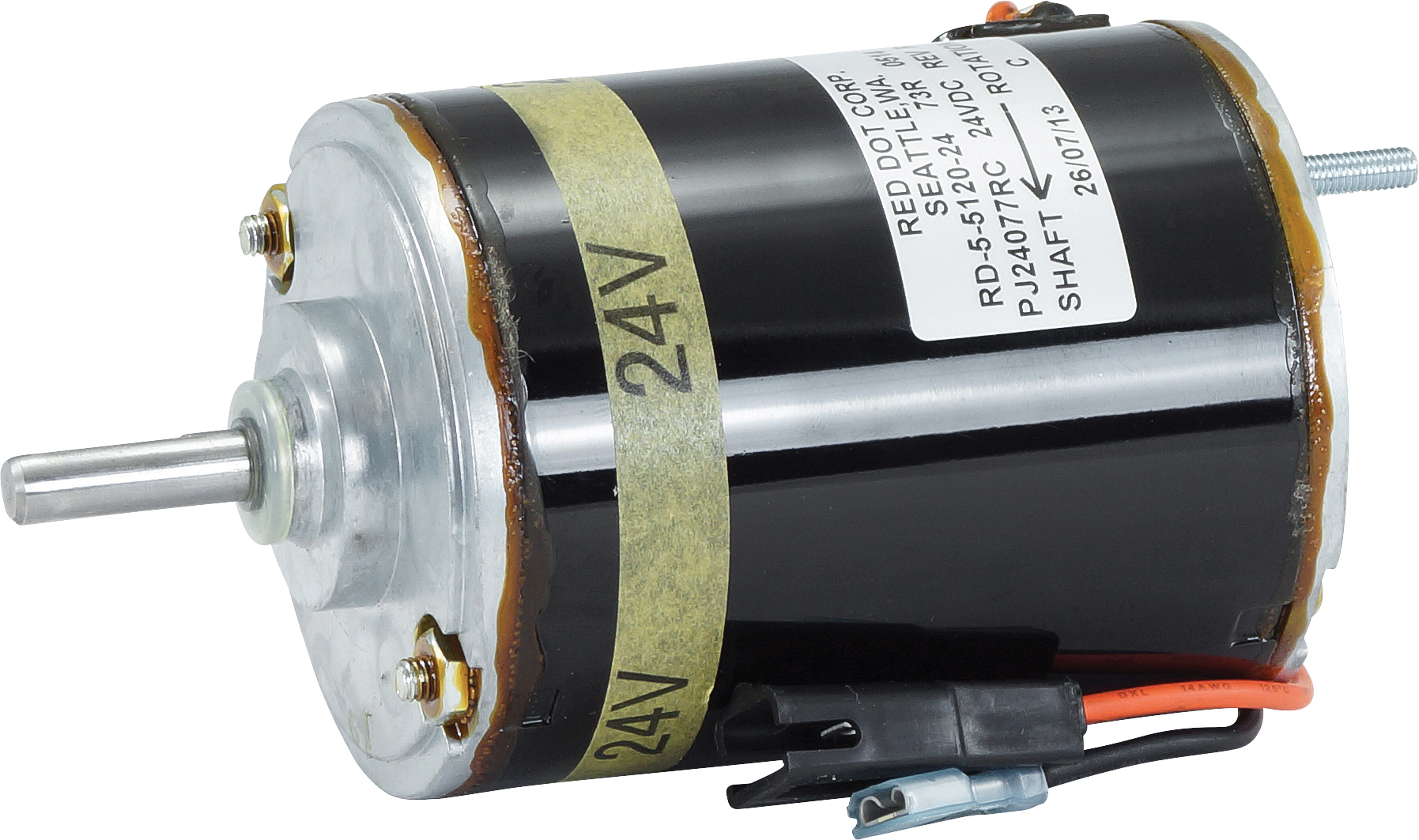 MOTOR, CONDENSER, 24V, 140MM, CLOCKWISE, 1-SPD, RED DOT R6000, R9720, R9727