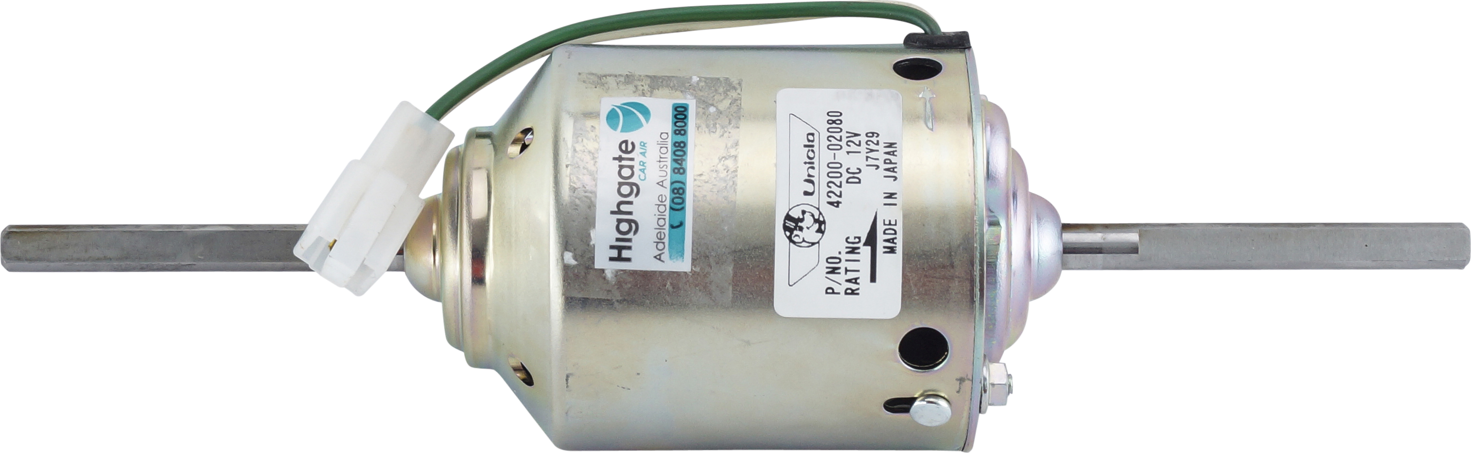 MOTOR, BLOWER, UNICLA, 12V, SUITS FORMULA EVAPORATORS