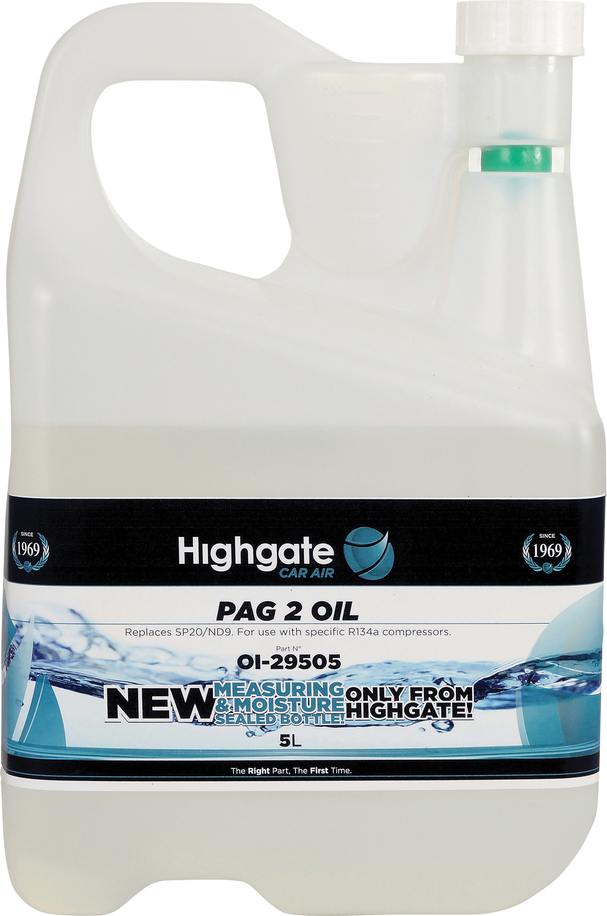 OIL, PAG2, 5L, R134A HIGH VISCOSITY (SP20, ND9)