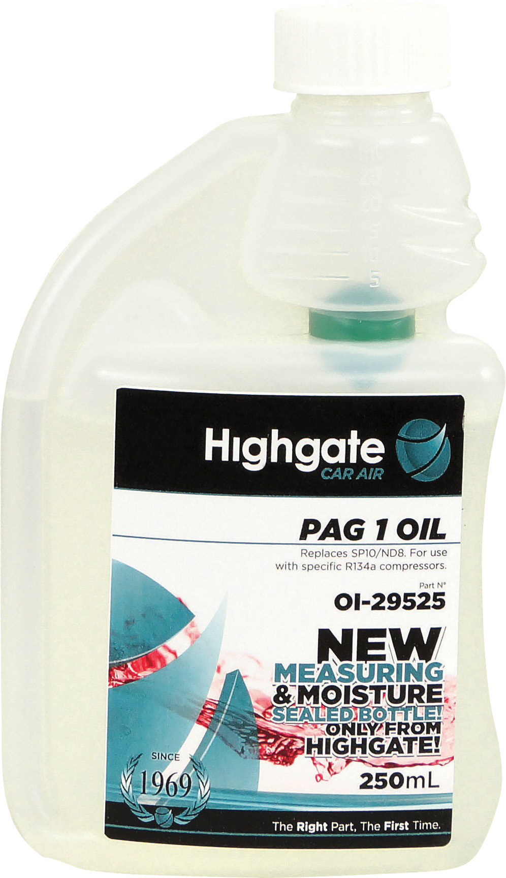 OIL, PAG1, 250ML, R134A LOW VISCOSITY (SP10, ND8)