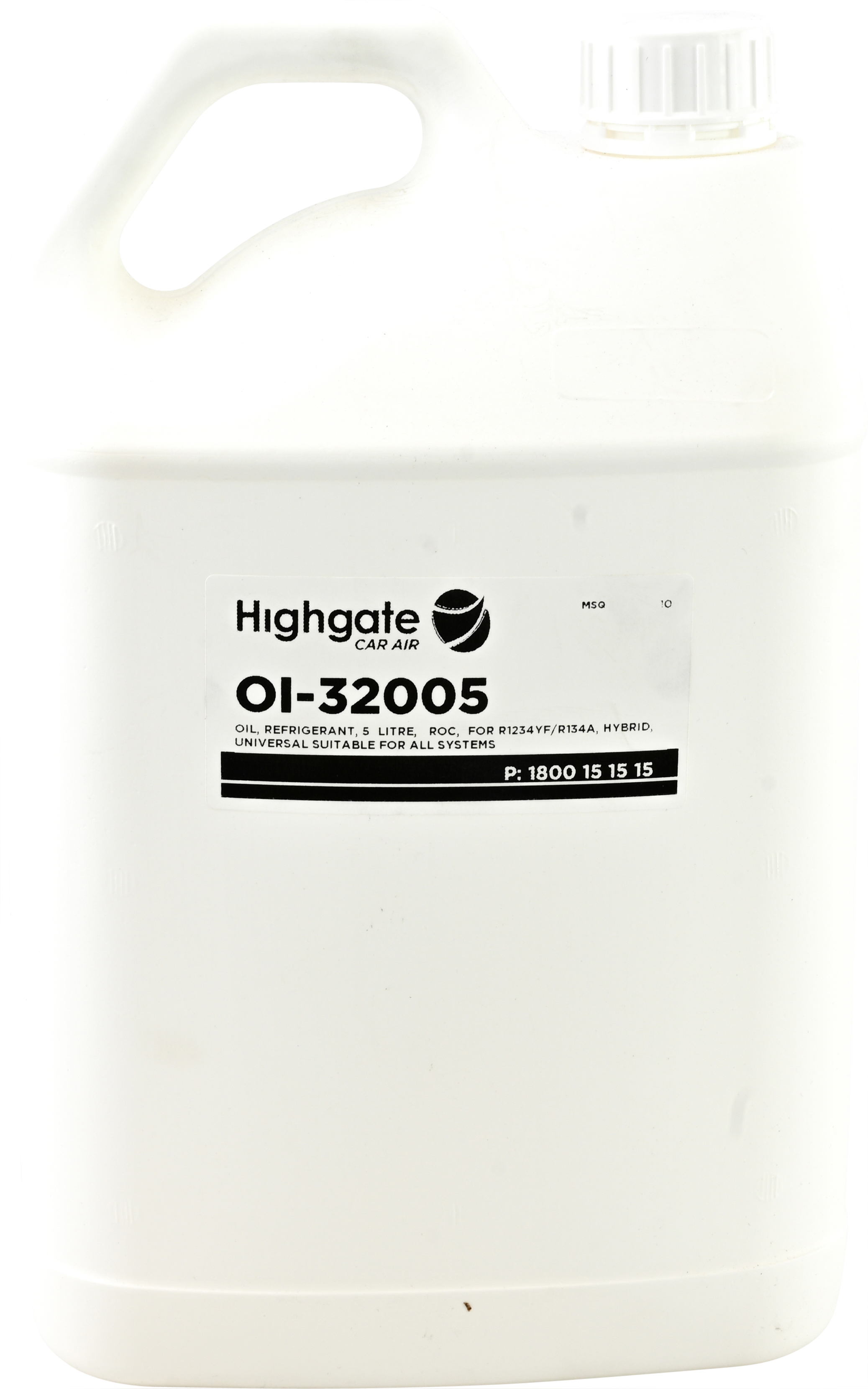 OIL, ROC, 5L, R134A, R1234YF, HYBRID, UNIVERSAL, SUITS ALL SYSTEMS