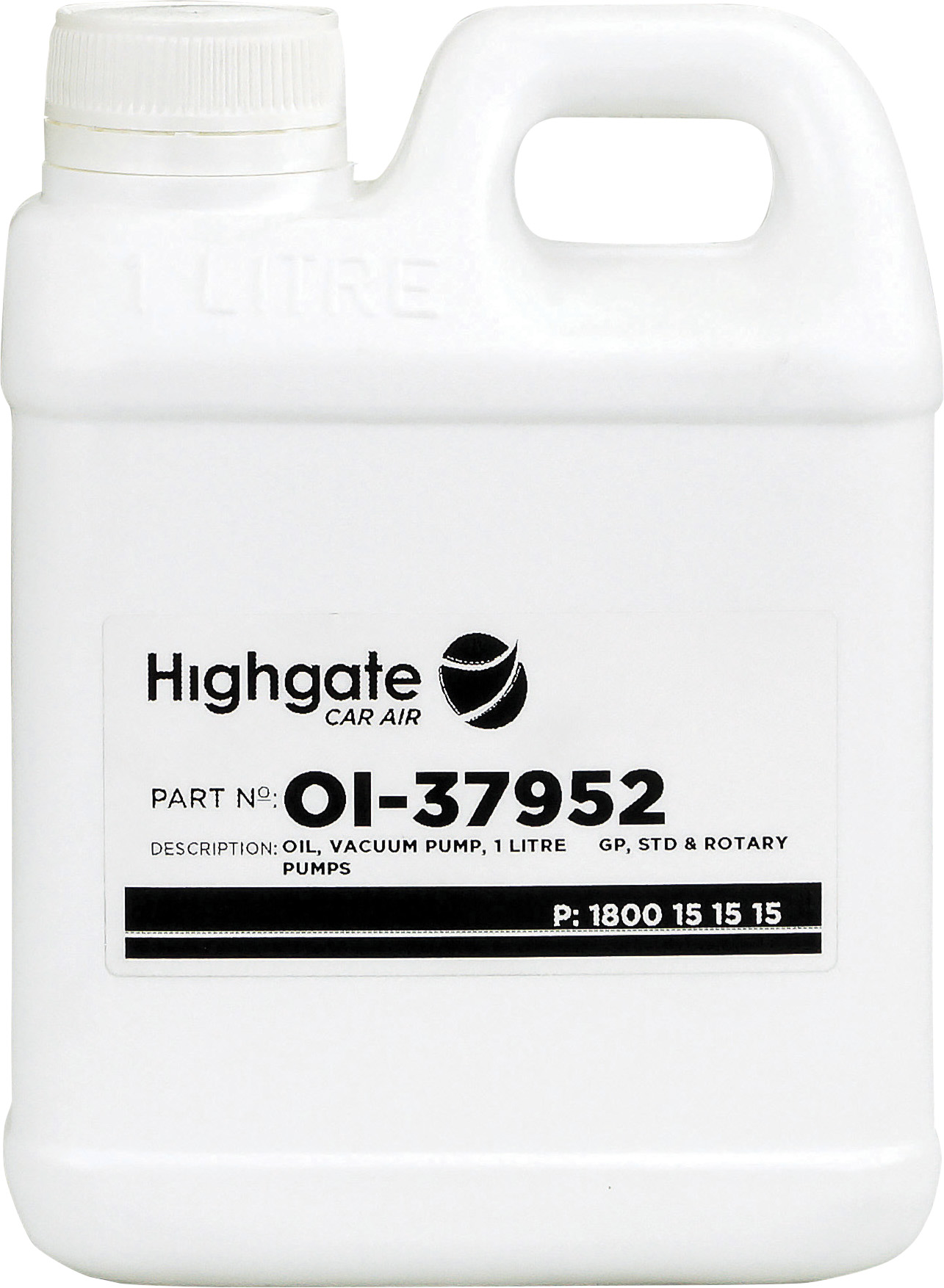 OIL, VACUUM PUMP, 1L, STANDARD