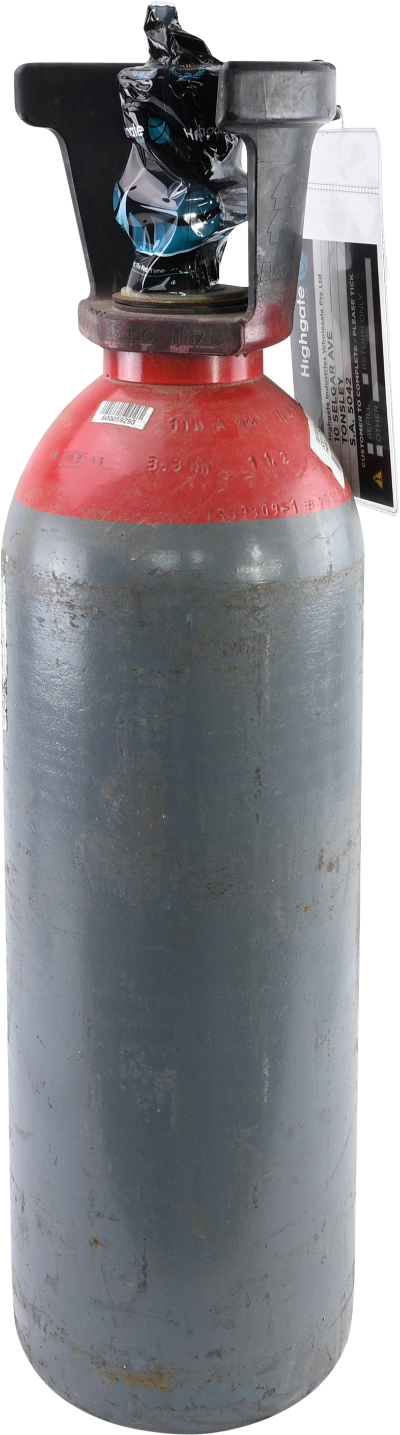 GAS, TRACER GAS, D SIZE CYLINDER 1.5M3, HI-TRACE