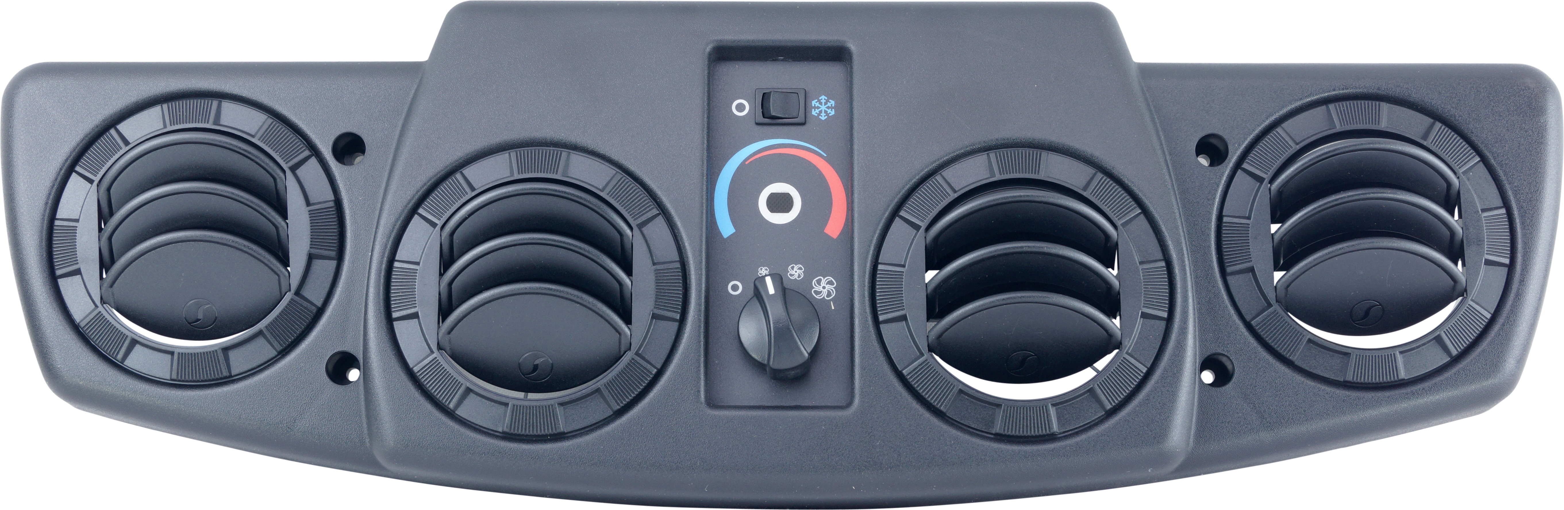 LOUVRE, PLENUM, RED DOT R9777, WITH CONTROLS, WITHOUT RETURN AIR DUCT