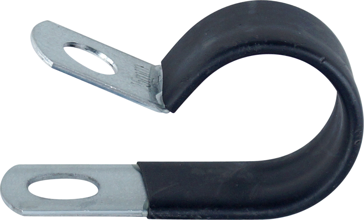 25MM PVC LINED P-CLAMP 19MM BAND M/DUTY