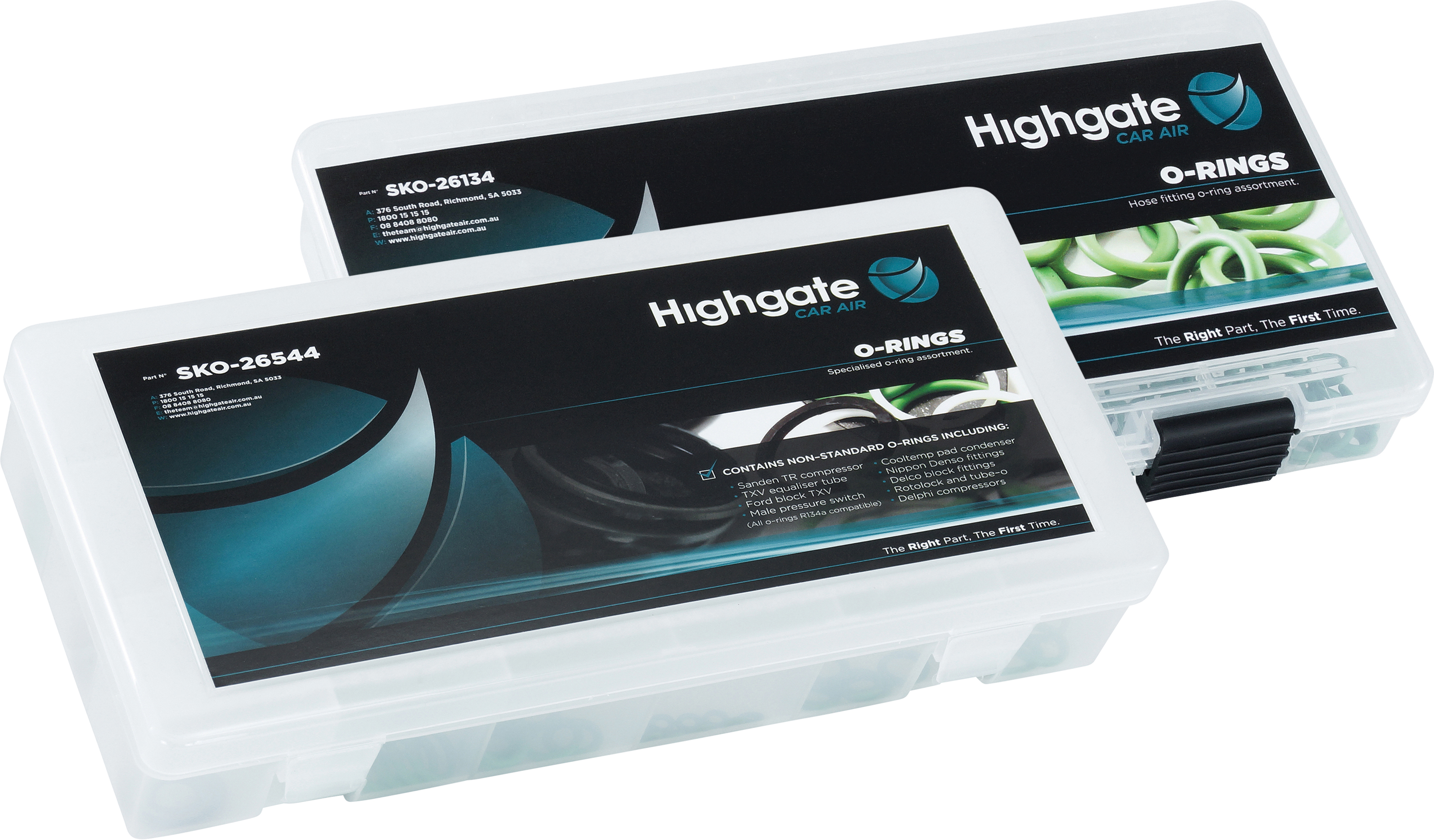 SERVICE KIT, O-RING, STANDARD AND SPECIALISED STARTER KIT, TWIN PACK