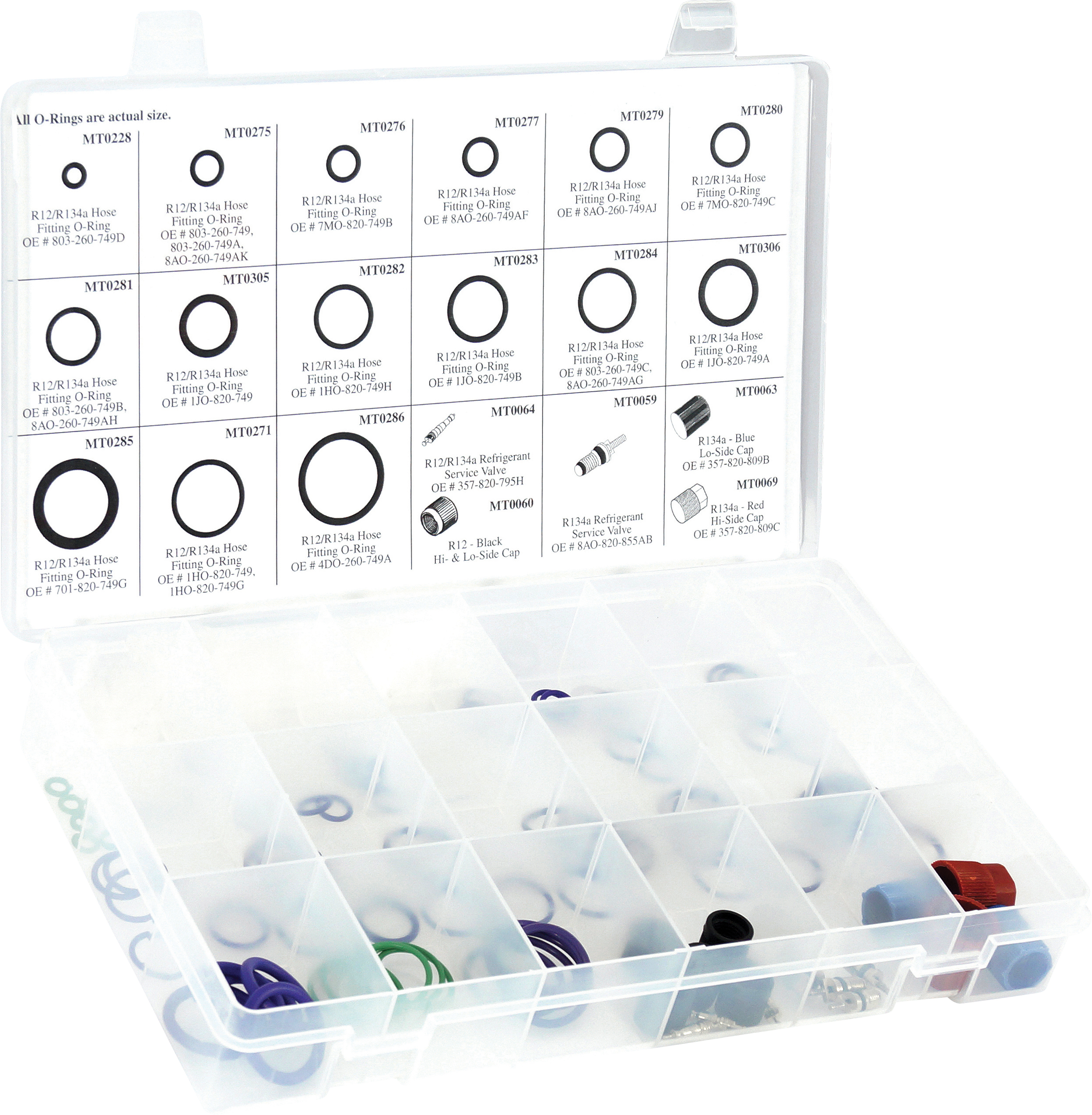 SERVICE KIT, O-RING, CAPTIVE, AUDI ASSORTMENT