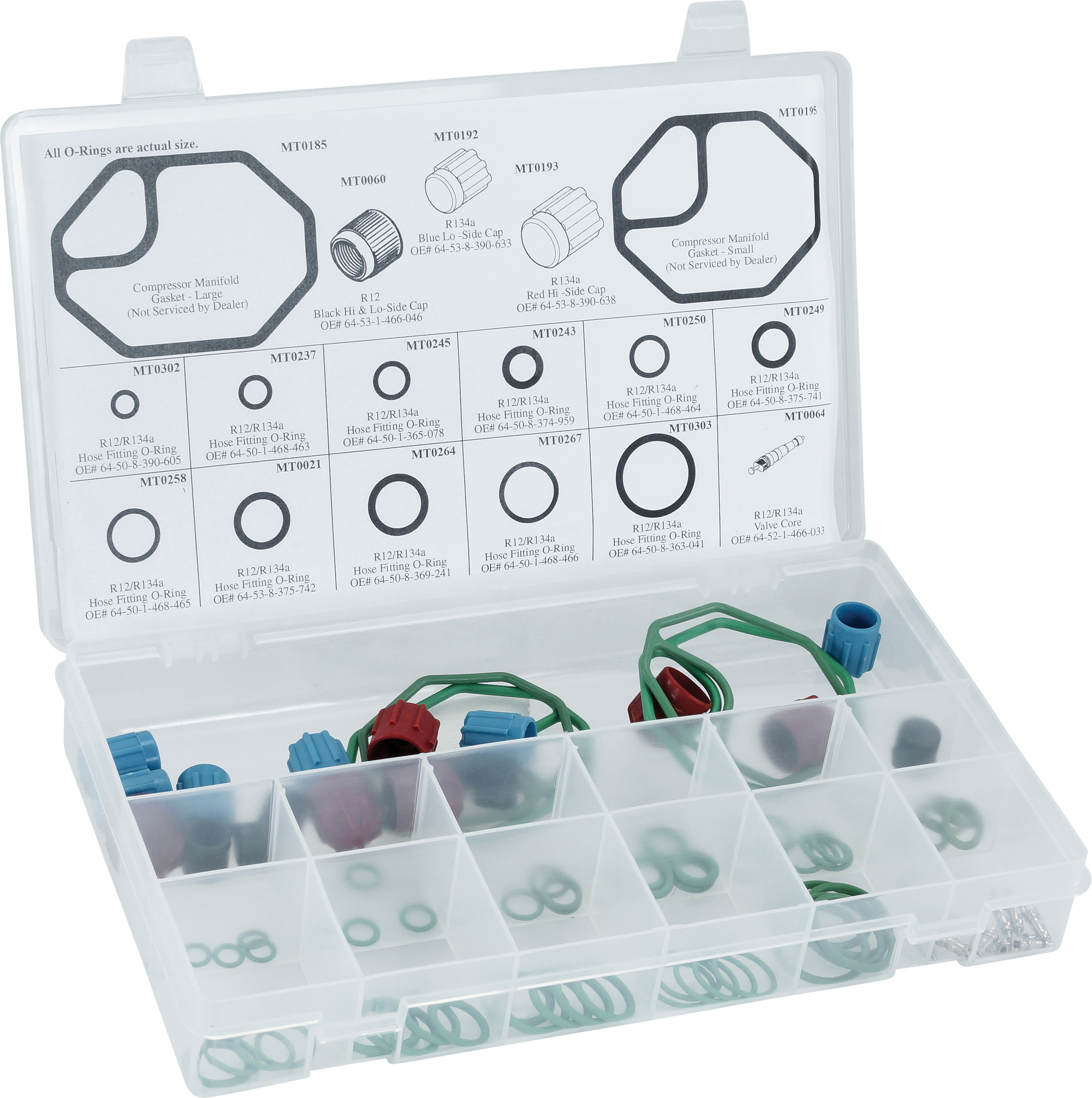 SERVICE KIT, O-RING, CAPTIVE, BMW ASSORTMENT