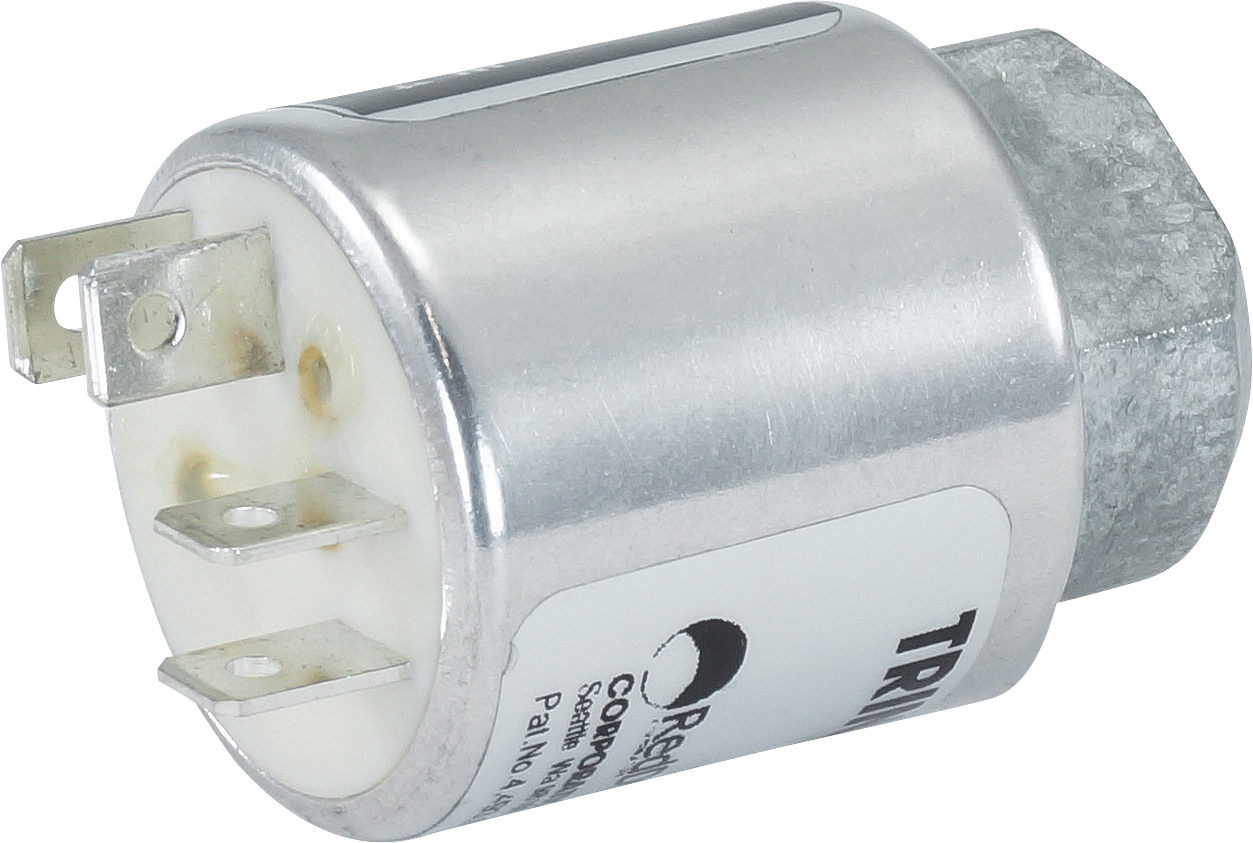 PRESSURE SWITCH, TRINARY, FEM, CUT-OUT HIGH 325PSI LOW 22PSI, NORMALLY CLOSED, REPL RED DOT
