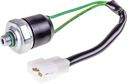 PRESSURE SWITCH, BINARY, MALE, CUT-OUT HIGH 455PSI LOW 28PSI, AIR-CHIEF, WITH LEADS